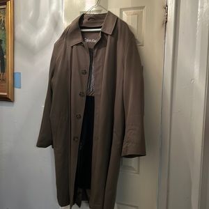 Men’s zip out lining overcoat